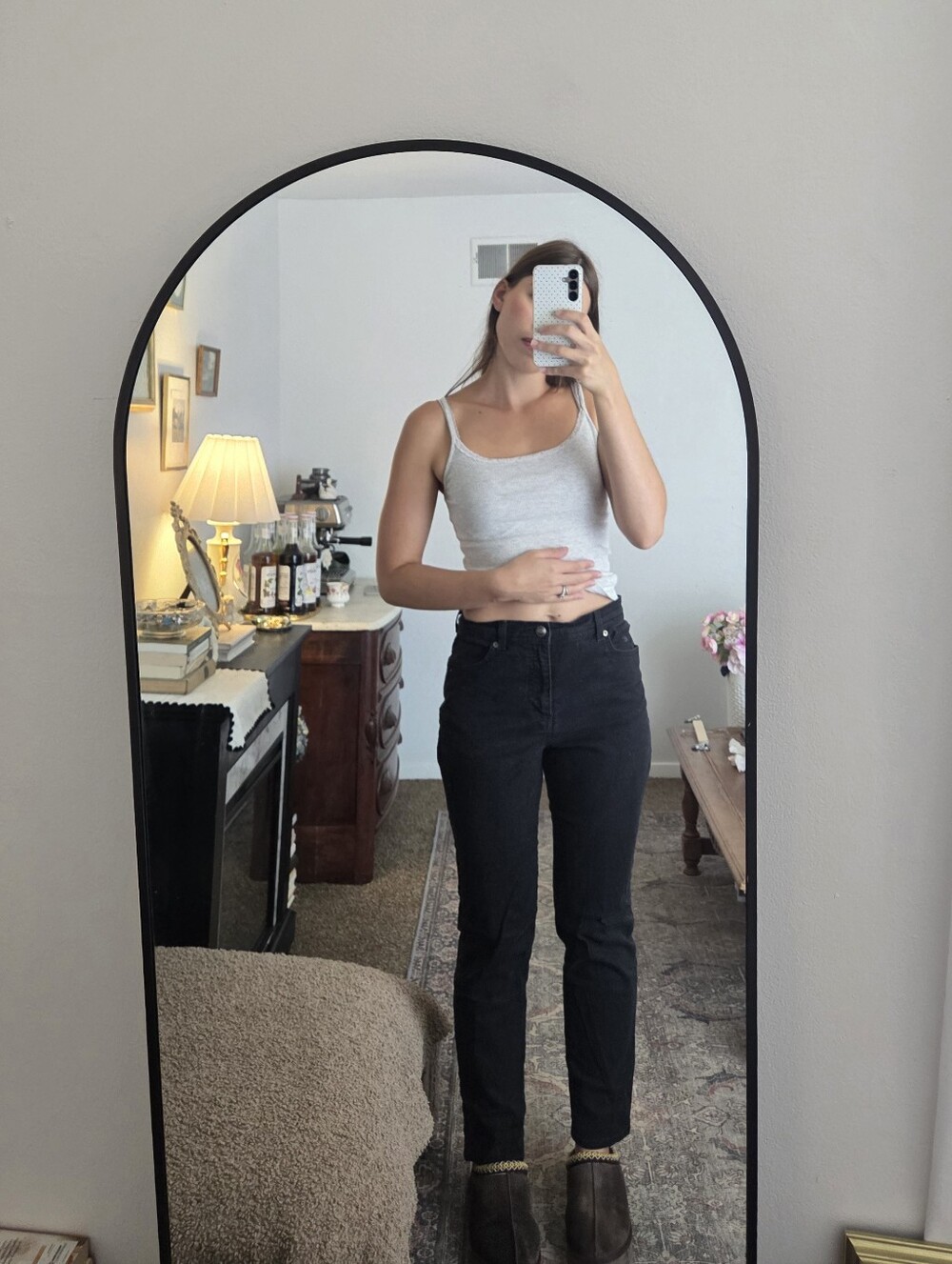 Gloria Vanderbilt High-Rise Straight Leg Jeans - Black